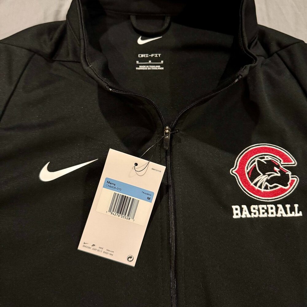 NWT!! Chapman University Baseball Nike Men's Epic Knit Jacket 2.0 Black - Med - Picture 2 of 4